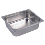 Bac inox perforé Gastro, Bac GN1/2 100mm, Inox AISI 304