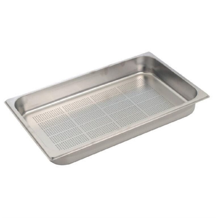 Le Bac inox perforé GN1/1 Gastro M 55mm en Inox AISI 304