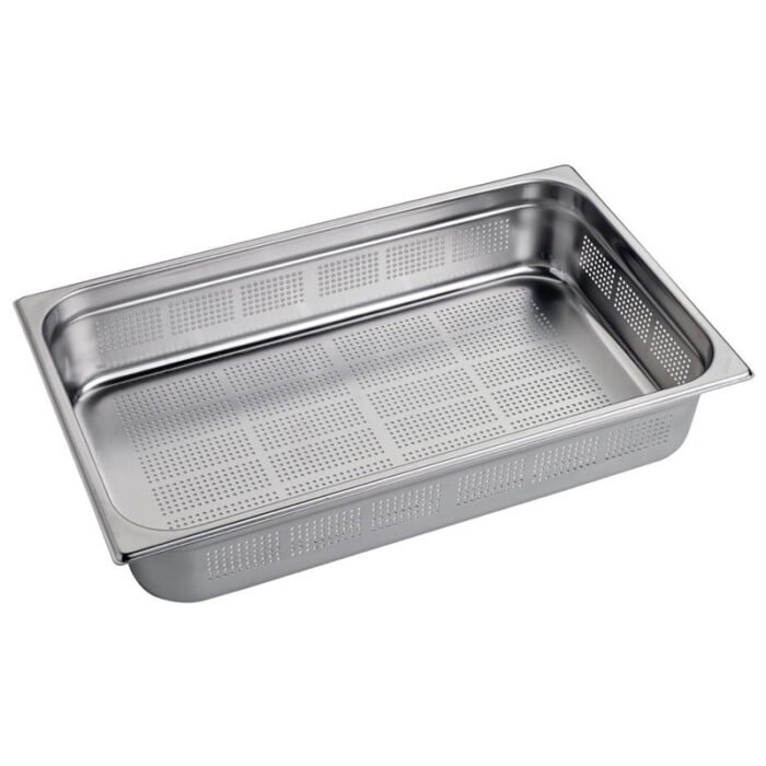 Bac gastro en inox perforé GN1/1 100x 530 x 325 de Gastro M.