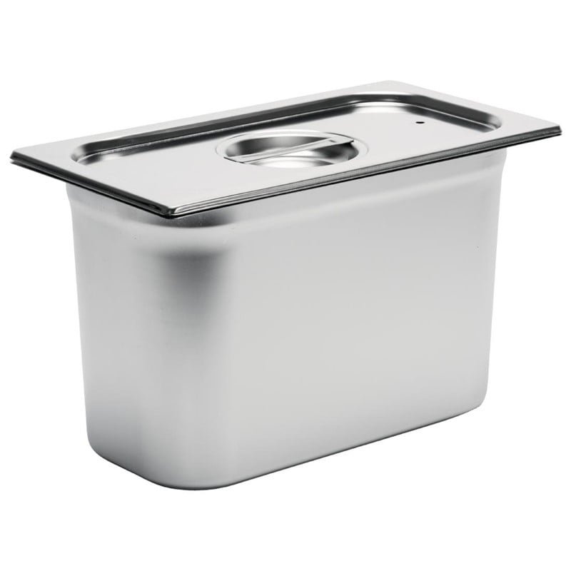 Bac Gastro Inox GN1/3 Gastro M 200mm, parfait pour la restauration professionnelle. Capacité de 9 L, design ergonomique et durable en inox AISI 304 | Easychr.com