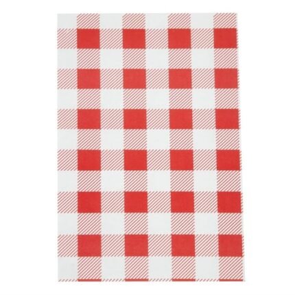 Papier ingraissable vichy rouge 190 x 310mm