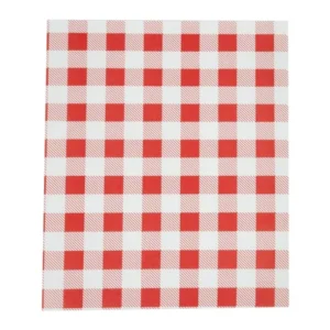 Papier ingraissable vichy rouge 310x380mm