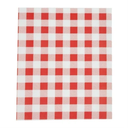 Papier ingraissable vichy rouge 310x380mm