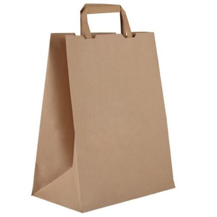 Grands sacs compostables en papier recyclé Vegware largeur 25 cm