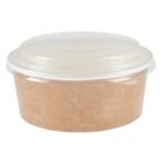 Pots alimentaires kraft recyclables avec couvercles Colpac 700ml