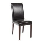 chaises Bolero en simili cuir noires