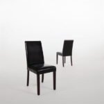 Chaises Bolero simili cuir noires