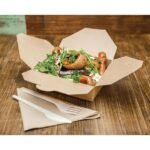 Cartons alimentaires compostables No5 Vegware 1,05L salade