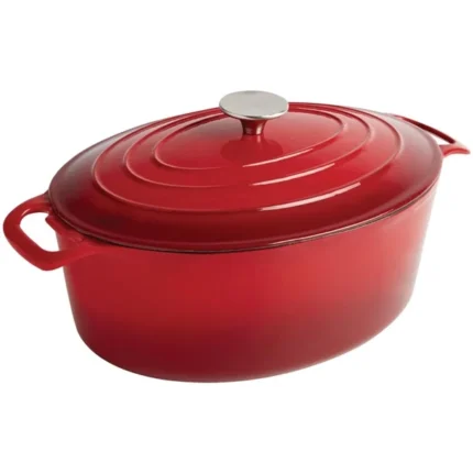 Cocotte ovale rouge Vogue 5L en fonte