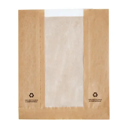 DC875 DC875 DC875 DC875 DC875 DC875 Sachets en papier avec fenêtre glassine Fiesta Compostable