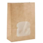Sacs sandwich kraft recyclables noirs avec fenêtre Colpac