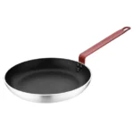 Poêle aluminium antiadhésive Teflon Platinum Plus Hygiplas avec manche rouge 280mm