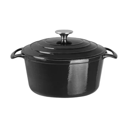 Grande cocotte ronde noire