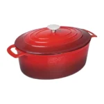 Grande cocotte ovale rouge Vogue 6L en fonte