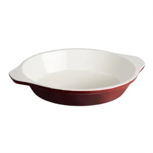Plat à gratin rouge rond Vogue en fonte 400ml