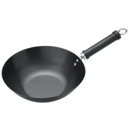 Wok antiadhésif à fond plat Kitchen Craft 305mm