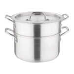 Marmite bain marie 4L aluminium Vogue