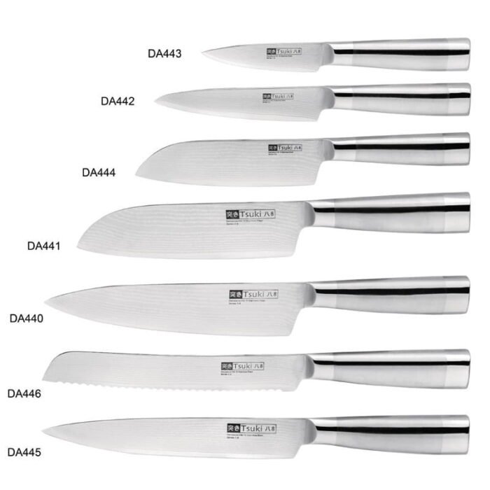 Couteau japonais Santoku Series 8 Vogue Tsuki 17,5cm_1