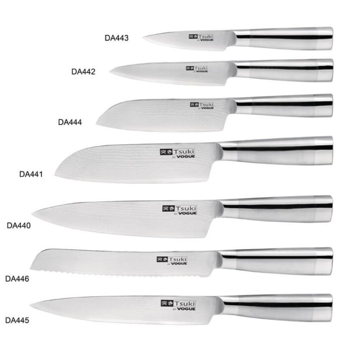 Couteau japonais Santoku Vogue Tsuki Series 8 140mm