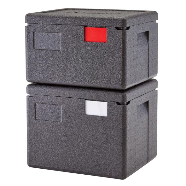 GoBox Cambro GN 1/2 : Boîte Isotherme pour Professionnels | Cambro. Contener emplilés.