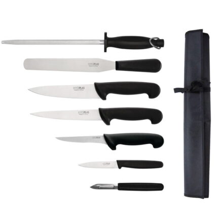 Ensemble de couteaux pour débutants avec couteau de cuisinier 200mm Hygiplas11