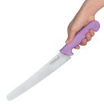 Couteau à pâtisserie denté Hygiplas violet 25cm