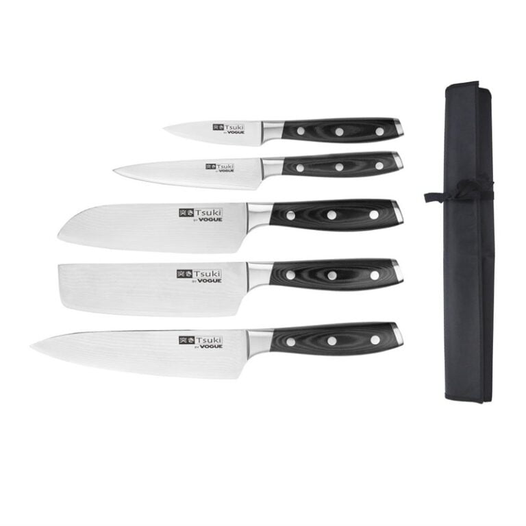 Ensemble de 5 couteaux japonais et étui Vogue Tsuki Series 7 _7 | Easychr