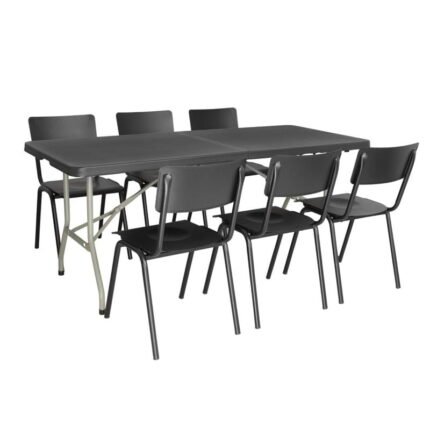 Table Pliable Bolero Noire 1829mm - vue 4 | Boutique easychr.com