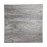 Plateau de table carré pré-percé en mélamine Bolero gris 600 mm - vue 2 | Boutique easychr.com