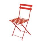 Chaises de terrasse en acier Bolero rouges (Lot de 2) | Boutique easychr.com