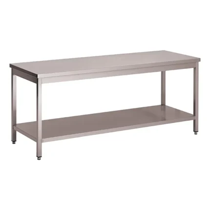 TABLE DEMONTABLE CENTRALE TOUT INOX