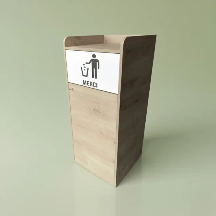 Poubelle Snack Bois easychr.com