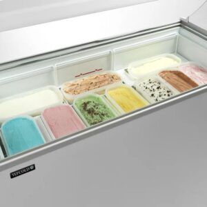 Congélateur à crème glacée avec couvercle de service - 350 L - 1