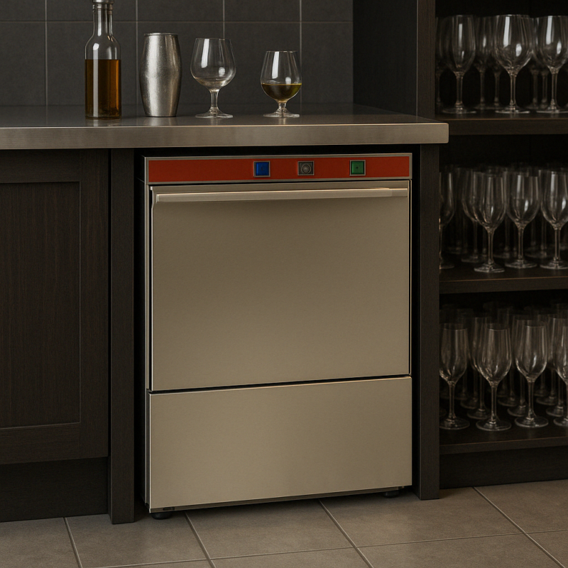 Lave-vaisselle professionnel sous-comptoir en inox | Easychr.com