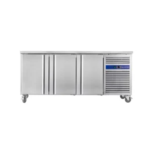 Desserte cuisine réfrigérée positive inox CUISTANCE - 400L à roulettes