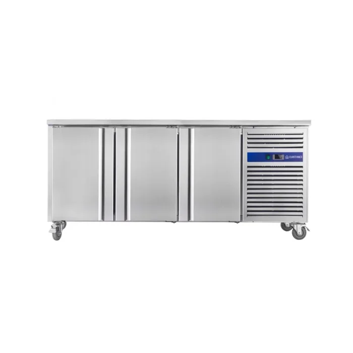 Desserte cuisine réfrigérée positive inox CUISTANCE - 400L à roulettes