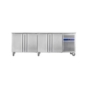 Desserte cuisine réfrigérée positive inox CUISTANCE - 540L à roulettes