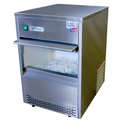 Machine à glaçons professionnelle EASYCHR – ICM26 – 26 kg/jour – Réserve 6 kg – Compacte inox – 220 W
