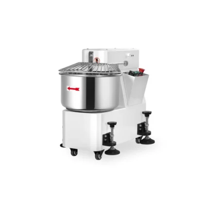 Pétrin à spirale professionnel avec tête fixe - 2 vitesses - 30L | easychr.com