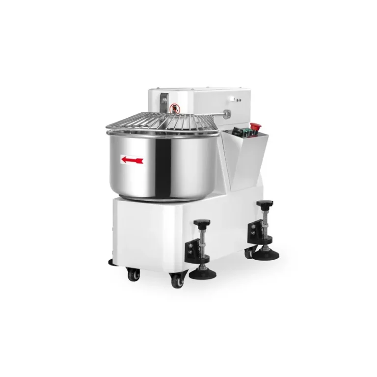Pétrin à spirale professionnel avec tête fixe - 2 vitesses - 30L | easychr.com