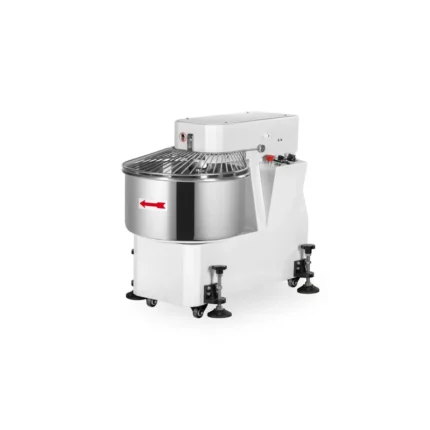 Pétrin à spirale professionnel avec tête fixe - 2 vitesses - 40L | easychr.com