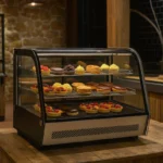 Vitrine à Desserts Arrondie CUISTANCE – Grand Volume 160L – Image 2