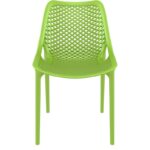 Gros plan sur la texture et les patins antidérapants de la chaise d'extérieur verte CHVEASY01 - easychr.com