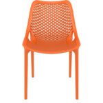 Coin détente ou cafétéria d'entreprise aménagé avec des chaises orange CHVEASY05 - easychr.com