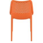 Chaise empilable et robuste CHVEASY05 de couleur orange pour un usage professionnel intensif - easychr.com