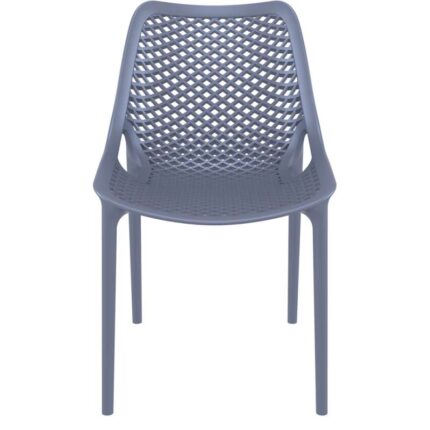 Chaise de collectivité grise CHVEASY02, robuste et facile à entretenir pour un usage intensif - easychr.com