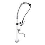 Douchette monotrou L2G sur plonge – Mélangeur 1/4 de tour et col de cygne 300 mm