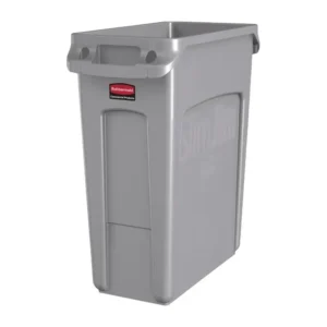 Collecteur avec évents Slim Jim Rubbermaid 60L gris/6