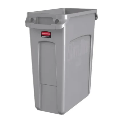 Collecteur avec évents Slim Jim Rubbermaid 60L gris/6