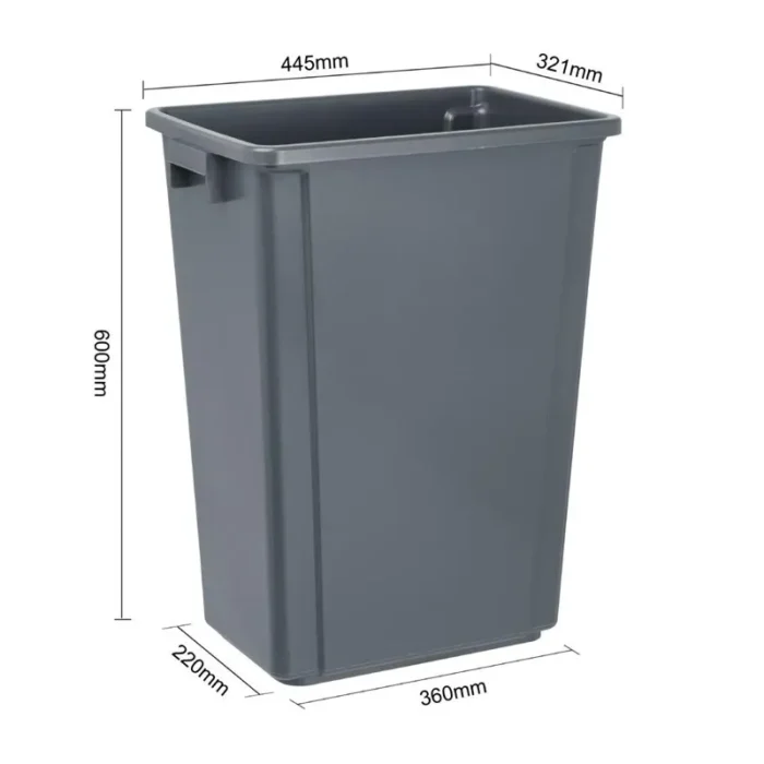 Poubelle Jantex Slim grise 60 L -2 | easychr.com